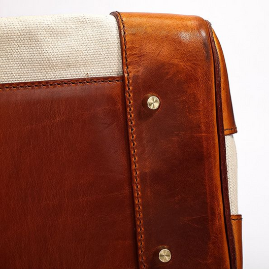 Sac toile cuir vintage Gabriella 24H