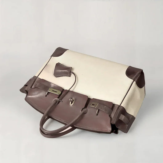 Sac toile cuir vintage Gabriella 24H