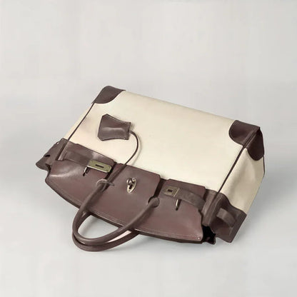 Sac toile cuir vintage Gabriella 24H