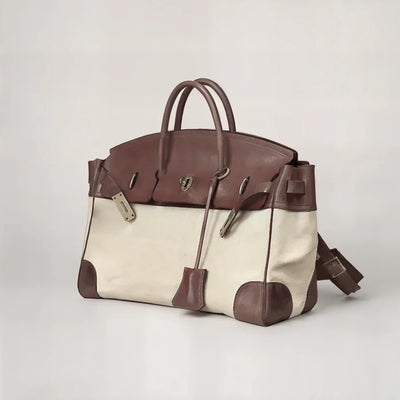 Sac toile cuir vintage Gabriella 24H