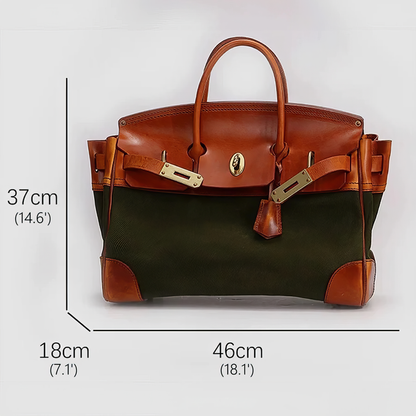 Sac toile cuir vintage Gabriella 24H